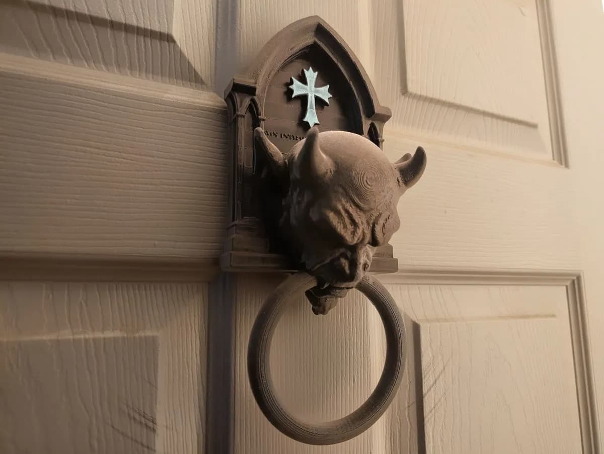 Gargoyle door knocker, licensed design example by Deadmoon Designs (1)