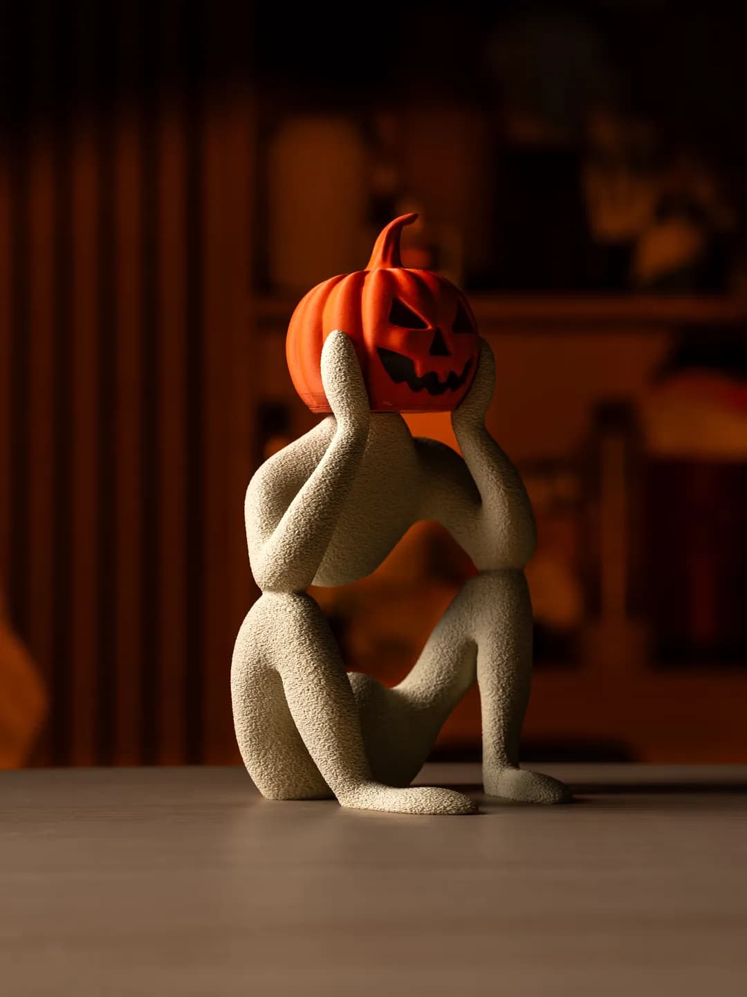 Nobody pompoenfiguur, gelicentieerd ontwerpvoorbeeld van Collecticraft (1)