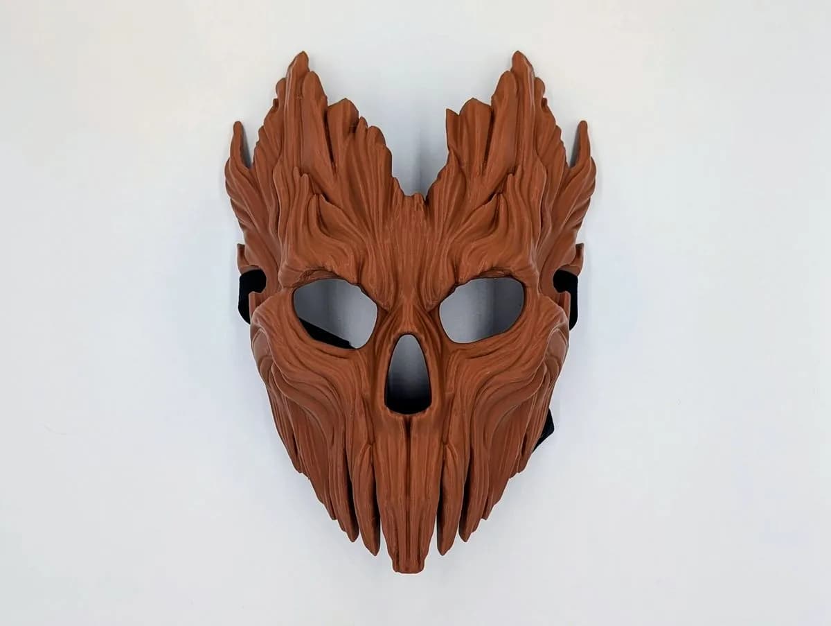 Skullbark masker, gelicentieerd ontwerpvoorbeeld van Deadmoon Designs (1)