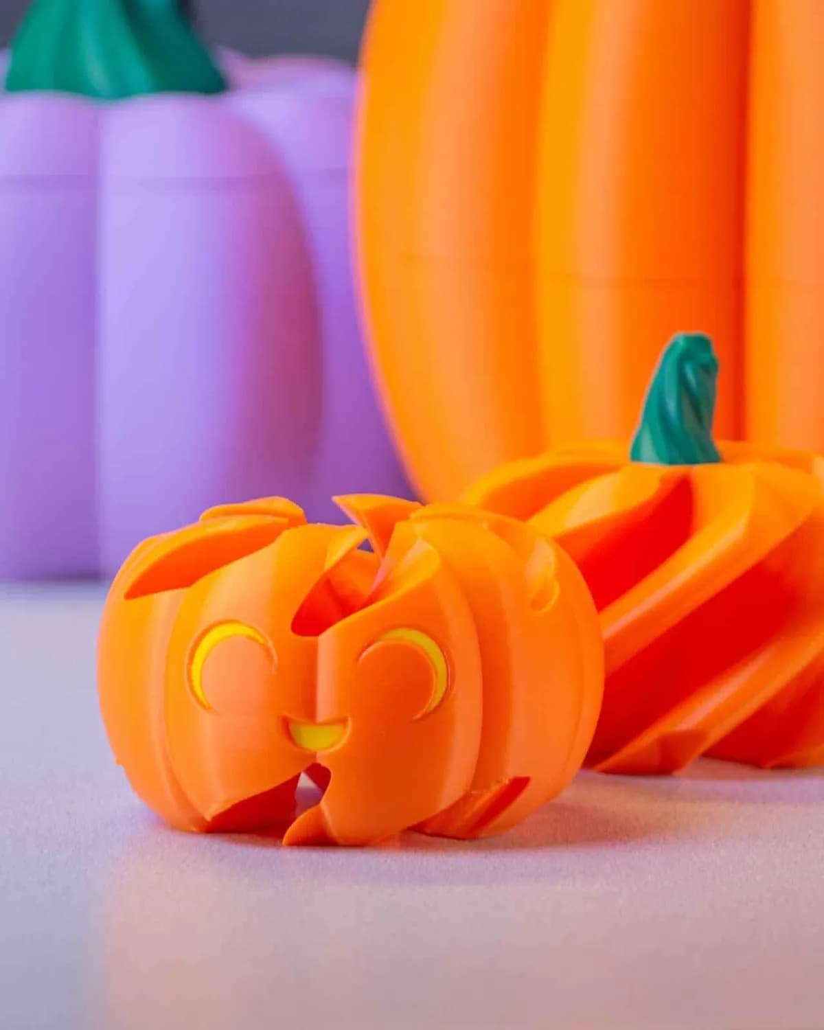 Spiral pumpkin puzzle, licensed design example by Bearded Printer (1)
