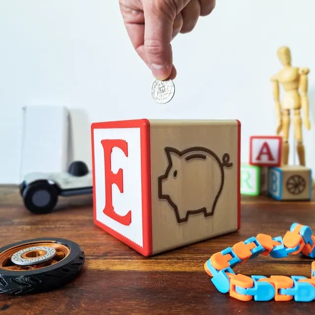 Alphabet Cube Piggy Bank, catalogusmodel OT-24D61A31C078