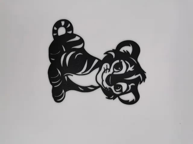 2D Cartoon Baby Tiger Wall Art, catalogusmodel OT-50529CAAAF81