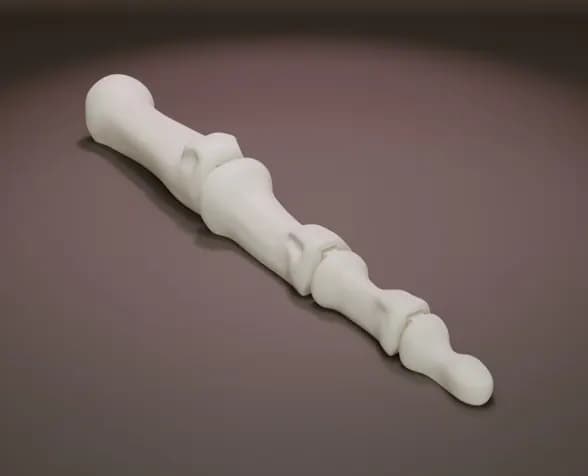 BONE FINGER - ARTICULATED KEYCHAIN FIGURE, catalogusmodel OT-6B50E12C0BC0