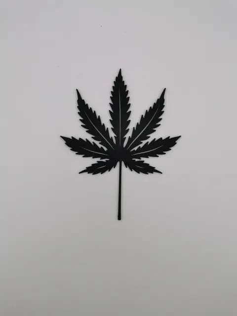 2D Cannabis Leaf Wall Art, catalogusmodel OT-8628F63704DB