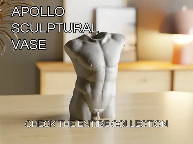 Apollo Sculpural Vase, catalogusmodel OT-9E9128C459B2