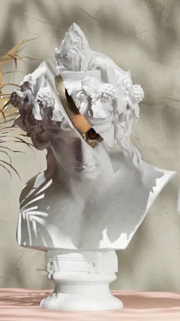 Dionysus Head Sculpture, catalogue model OT-A3C848E79C52