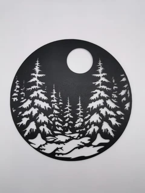 2D Snow Landscape at night, catalogusmodel OT-CE553EA8A79B