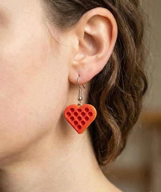 Heart cookie earrings, catalogusmodel OT-E6D13592738C