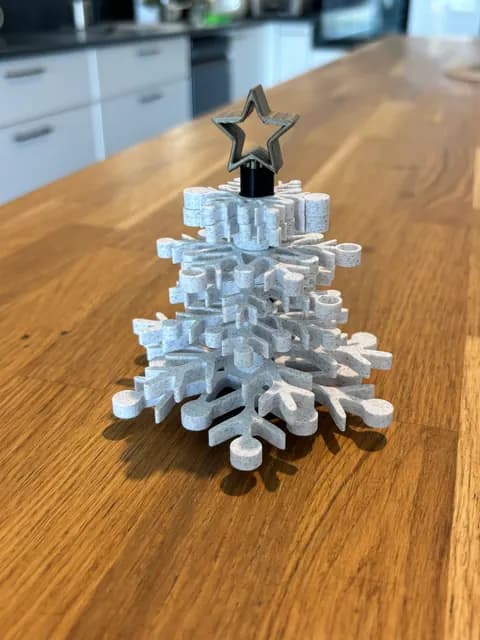 FLAKESTACK | Modular Christmas Tree – Snowflake Coasters & Magnets, catalogusmodel OT-FF1DA0C7BC63