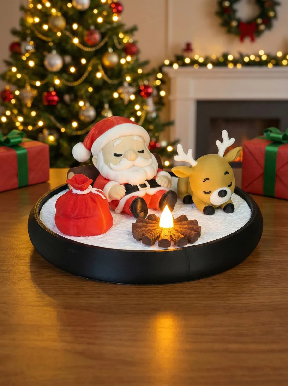 Santa campfire scene, generated concept 1 by kraken.stl