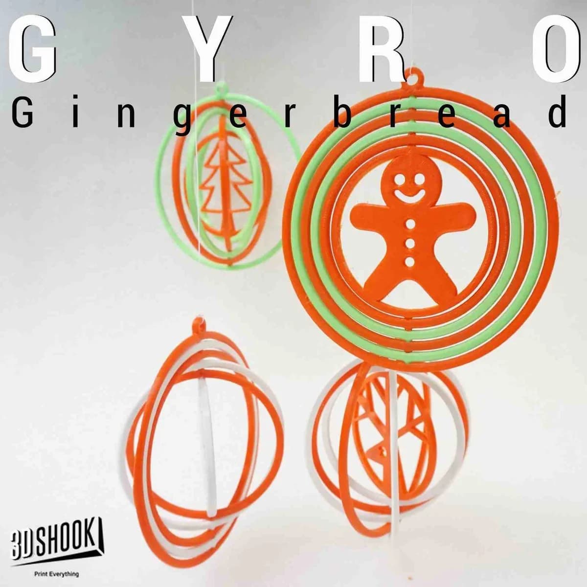 Gyro gingerbread man, source design view 1 by 3D Shook