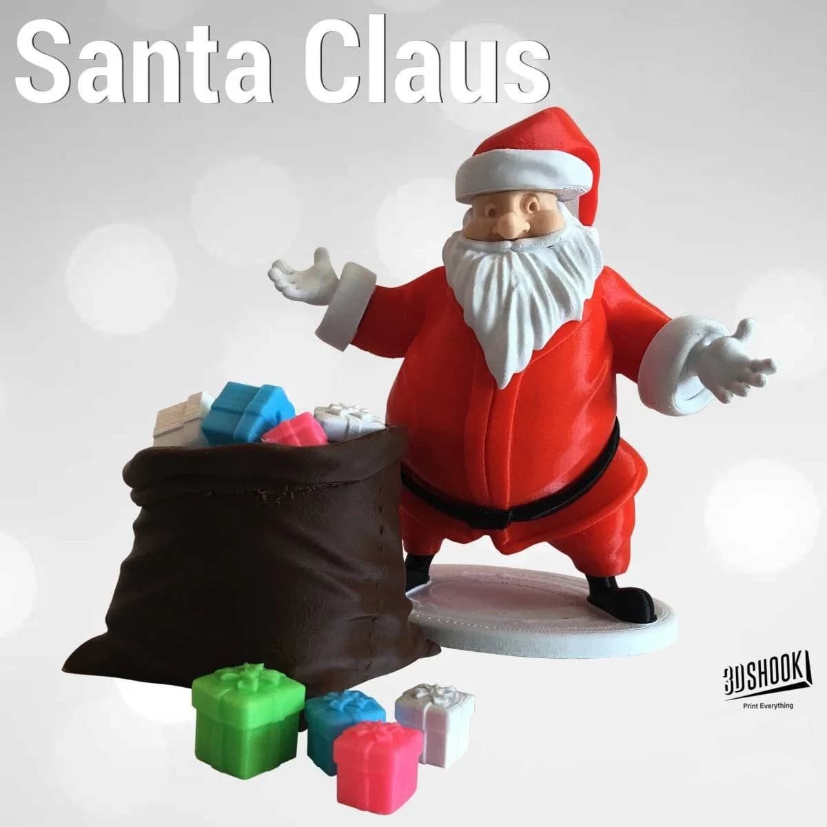 Kerstmanfiguur, ontwerpvoorbeeld van 3D Shook (1)