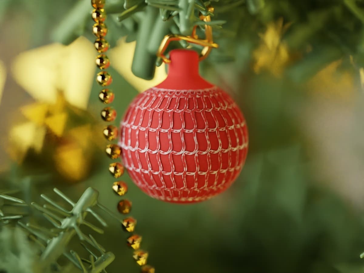 Golvend kerstornament, ontwerp van Collecticraft