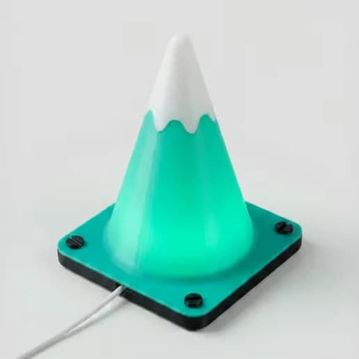 Fujisan: Mount Fuji lamp print, design view 1