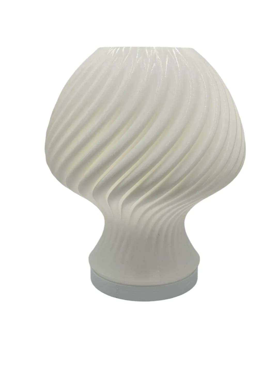 Hongo Twist – Witte uitvoering met spiraalvormige ribbels