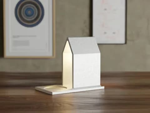 Creator example of the smooth House of Books body with its gabled roof and side ledge