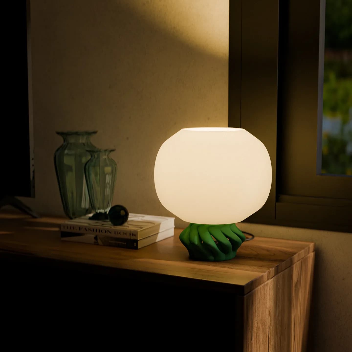 Onda – Verlicht model op een kast