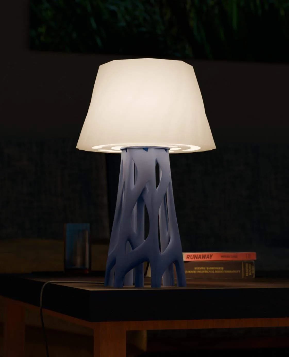 Vertex: open lamp base and shade set, design view 1